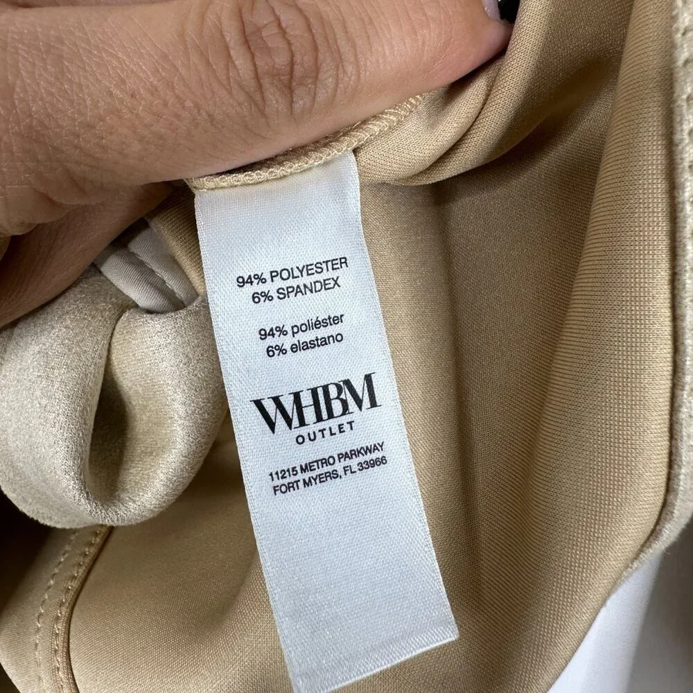 NWT White House Black Market Faux Suede Moto Jacket Irish Cream 0 #WHBM60